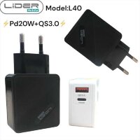 (МСК) СЗУ (Блок) Lider L40 USB+USB-C 20W R52406