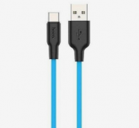Кабель USB - Type-C HOCO X21+ 1 m силиконовый Blue (мятая упаковка) (мятая упаковка)