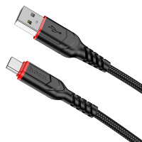 Кабель USB HOCO X59 Victory, USB - Type-C, 3A, 2 м, черный 6931474794116 (МСК)
