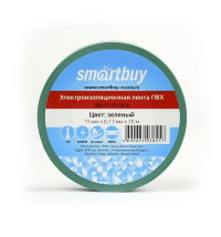 Изолента Smartbuy 0.13х15мм 20 метров зеленая