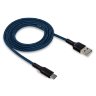 Кабель USB "WALKER" C575 для TYPE-C (2.4А), Синий оптом
