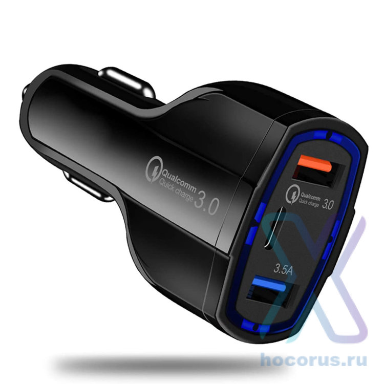 Автомобильное зарядное устройство TS-CAU33 Black оптом