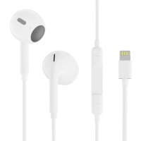 Perfeo наушники вкладыши c микрофоном REDONE белые 8pin-BT