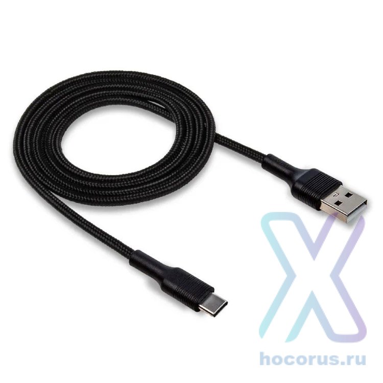 Кабель USB "WALKER" C575 для TYPE-C (2.4А), черный оптом