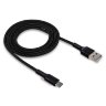 Кабель USB "WALKER" C575 для TYPE-C (2.4А), черный оптом