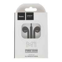 Проводные наушники HOCO M1 original for Apple, Jack 3.5mm, 1.2 м, черный, контроллер с микрофоном 6957531064664 (МСК)
