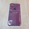 Silicone Case iPhone 7/8 бордовый Накладка силиконовая под оригинал "с логотипом" 00-00044606 (МСК) оптом