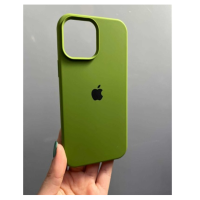 Silicone Case iPhone 13 Pro хаки Накладка силиконовая под оригинал "с логотипом" закрытая 00-00043824 (МСК)