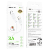 Кабель USB BOROFONE BX115 TYPE-C белый 6941991119675    (МСК)