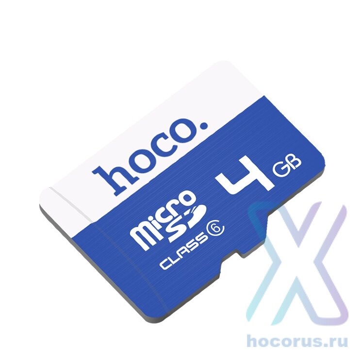 Карта памяти TF HOCO TF high speed, 4GB, темно-синий 6957531090359 (МСК) оптом