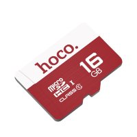 Карта памяти TF HOCO TF high speed, 16GB, красный 6957531085805 (МСК)