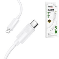 Кабель BOROFONE BX123 LIGHTNING/TYPE-C белый 6941991124181    (МСК)