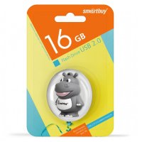 Флеш-накопитель 16 Gb Smartbuy Wild series Гиппопотам