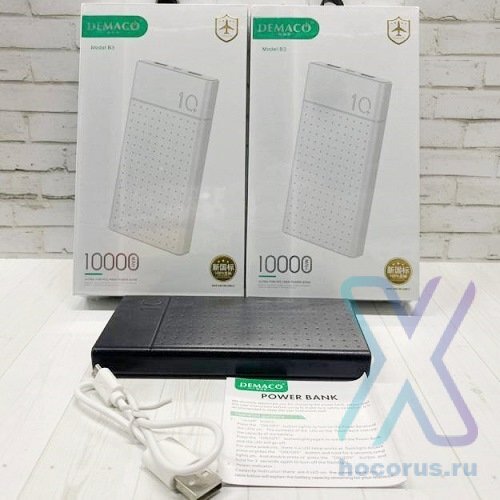 Внешний аккумулятор DEMACO B3 10000mAh White оптом