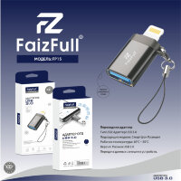 Адаптер-переходник FaizFull FP15 Lightning(m) - USB3.0(f) OTG Black