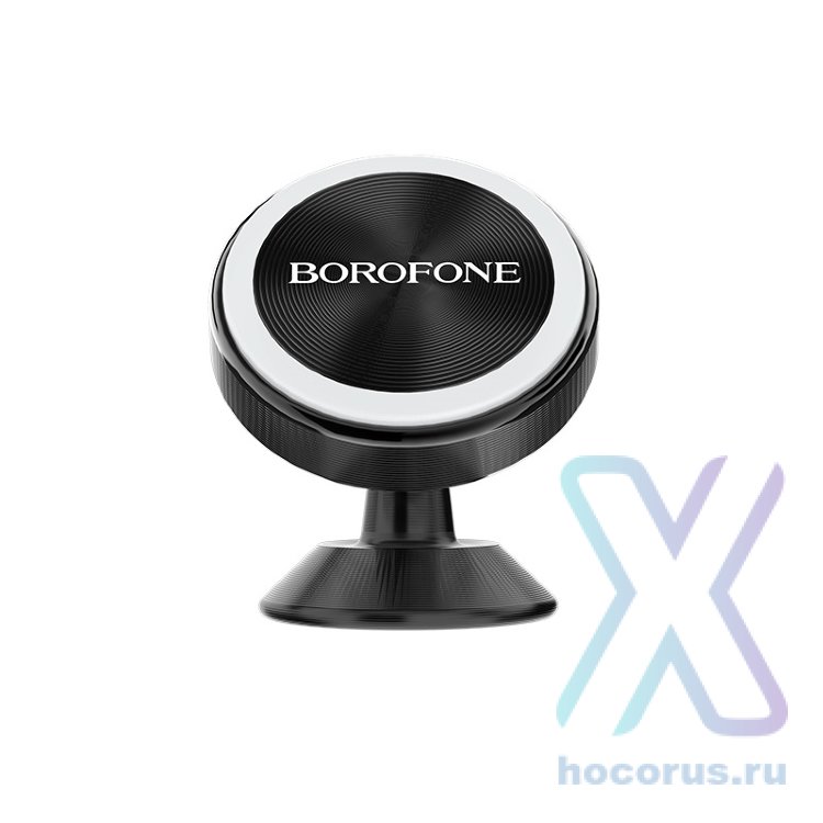 Автомобильный держатель BOROFONE BH5 Platinum, магнитный, черный, на клею 6957531095255 (МСК) оптом