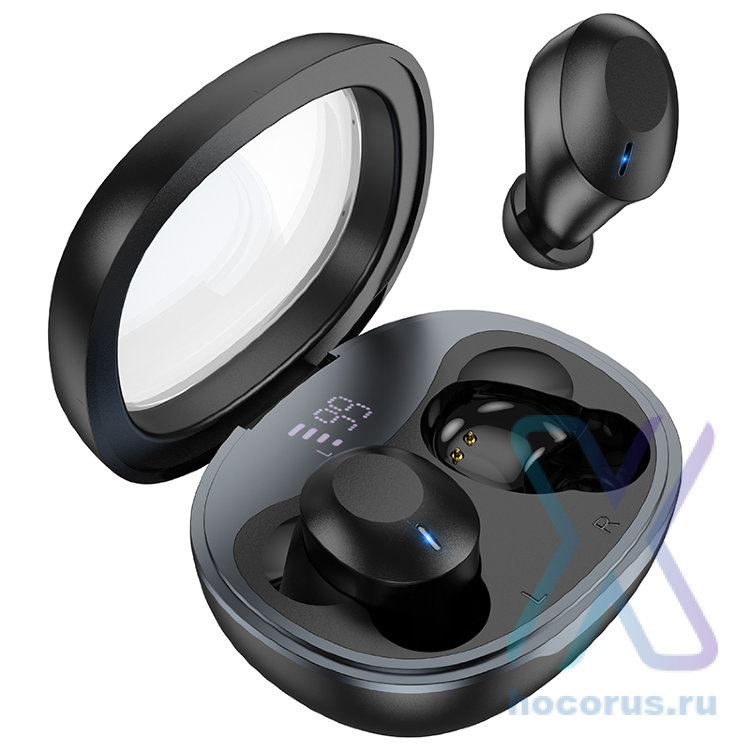 Беспроводные наушники HOCO EQ3 Smart true, Bluetooth, 300 мАч, черный 6931474798558 (МСК) оптом