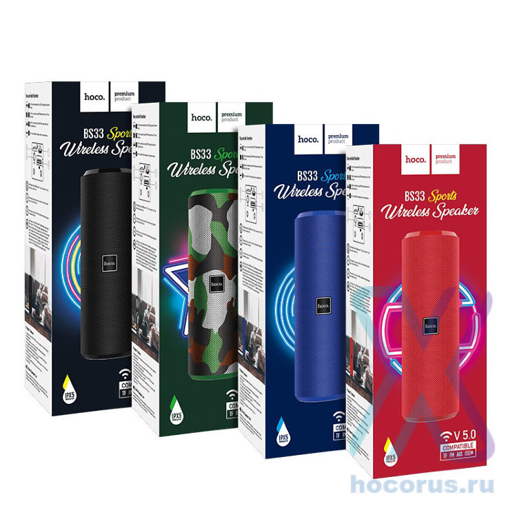 Bs33 Портативная колонка HOCO BS33 Bluetooth USB microSD Camouflage оптом по ...