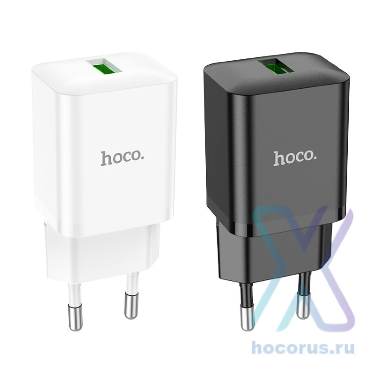 Зарядное устройство HOCO N26 Maxim USB, 18W, черный 6931474783387 (МСК) оптом