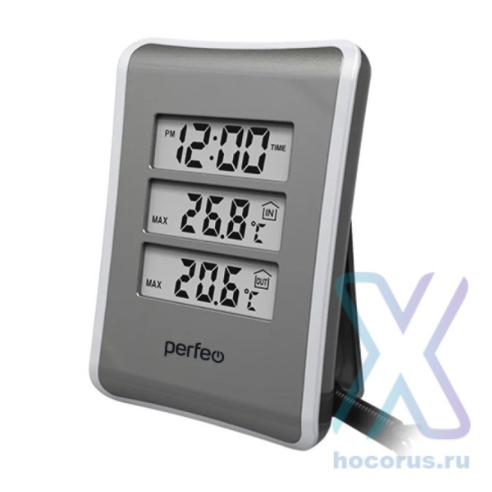 Часы-метеостанция Perfeo Tempo Silver оптом