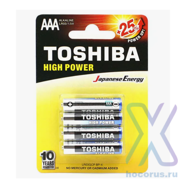 Элемент питания Toshiba LR03/4BL оптом