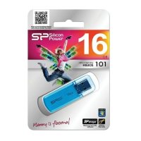 Флеш-накопитель 16 Gb Silicon Power Helios 101, Blue