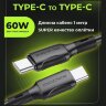 Кабель Type-C - Type-C BOROFONE BX80  60W charging data cable black оптом