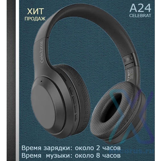 Bluetooth - гарнитура Celebrat A24 Black оптом