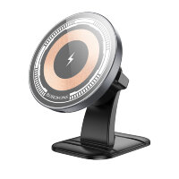 Универсальный держате Borofone BH212 Riley magnetic wireless fast charging car holder Black