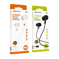 Наушники Borofone BM92 Refined universal earphones with microphone Type-C white