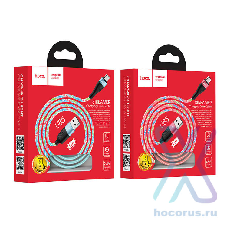 Кабель USB - microUSB HOCO U85 1m Red оптом