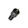 FM - Трансмиттер HOCO E19 Smar, 2*USB, 2.4A, серый металлик, дисплей/bluetooth 6957531067276 (МСК) оптом