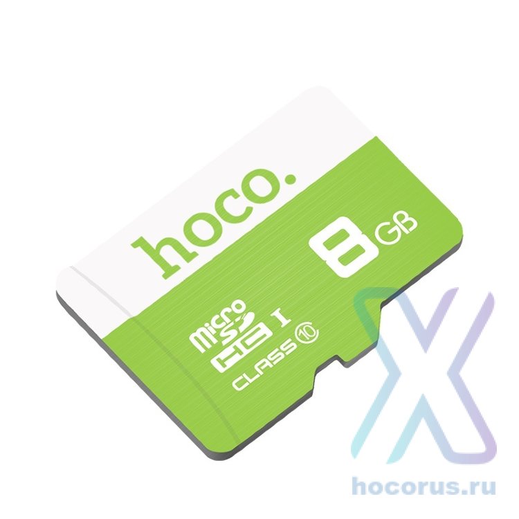 Карта памяти TF HOCO TF high speed, 8GB, зеленый 6957531085799 (МСК) оптом