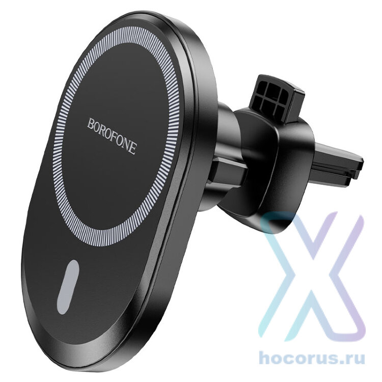 Универсальный держатель Borofone BH201 magnetic wireless fast charging car holder Black оптом