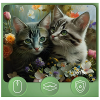 Perfeo Коврик для компьютерной мыши "Cat", Рис.39 (240*200*2 мм), ткань+резиновое основание