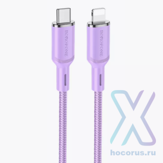 Кабель Type-C - lightning BOROFONE BX90 PD 1 m Purple оптом