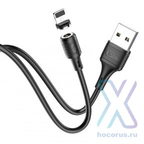 Кабель HOCO X52 USB-Lightning 2.4А 1м магнитный PVC Black оптом