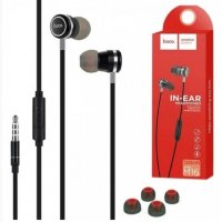 Проводные наушники HOCO M16 Ling, Jack 3.5mm, 1.2 м, черный, контроллер с микрофоном 6957531051701 (МСК)