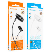 Проводные наушники BOROFONE BM61 Wanderer universal, Jack 3.5mm, 1.2 м, белый, с микрофоном 6931474746061 (МСК)