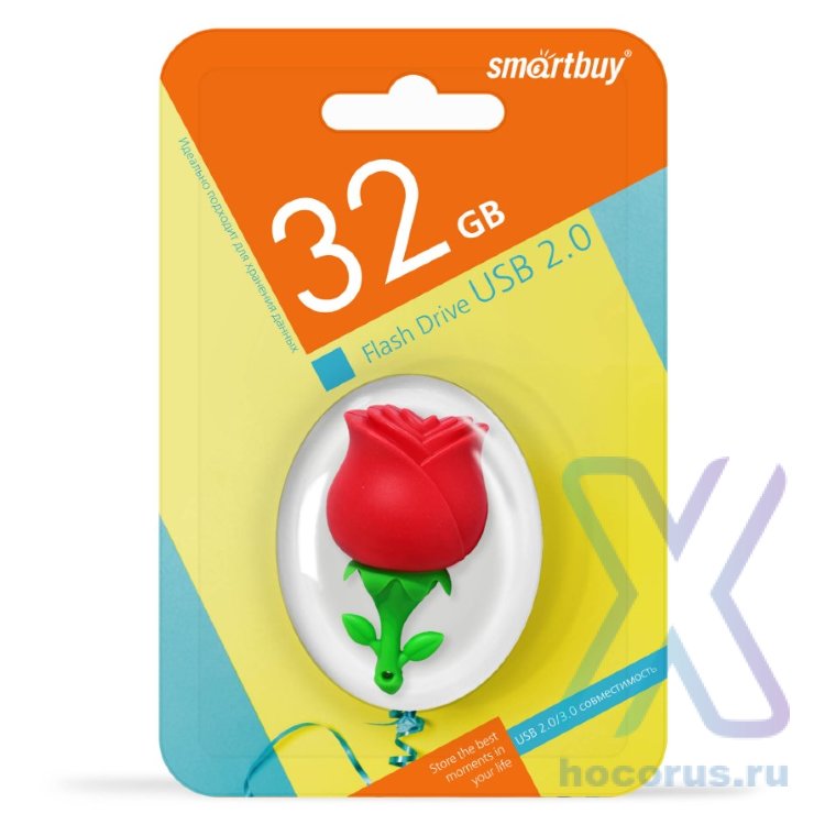 Флеш-накопитель 32 Gb SmartBuy Wild series Роза оптом
