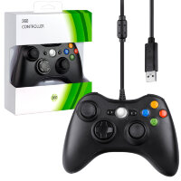 (ИСА.МСК) Джойстик XBOX 360 Wired Controller (проводной) черный  no logo  IS001922