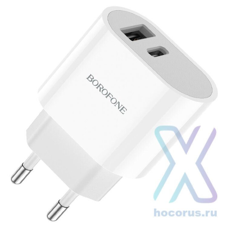 Зарядное устройство Borofone BA62A Wiseacre dual port (1C1A) charger(EU) оптом