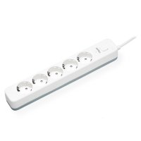 Фильтр сетевой Perfeo Power Stream 1,5 м White 5 розетки