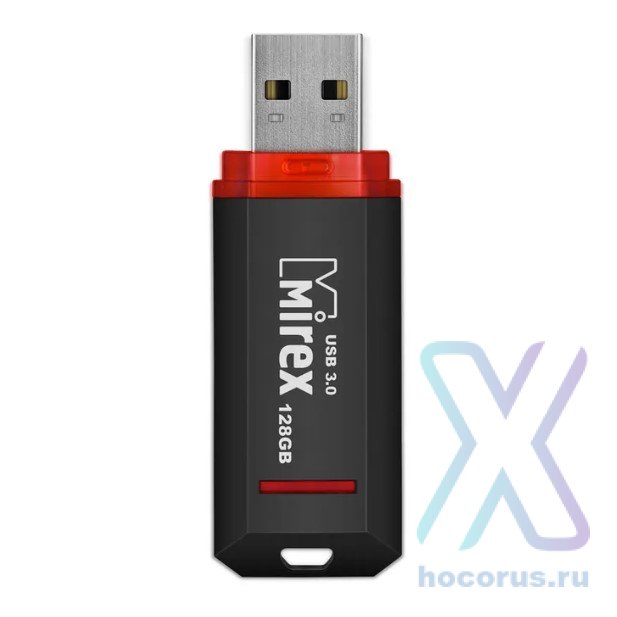 Флеш-накопитель MIREX KNIGHT BLACK 128GB USB 3.0  (ecopack) оптом