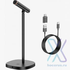 Микрофон настольный HOCO L16 Black (мятая упаковка) оптом
