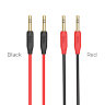 Аудио-кабель HOCO UPA11, AUX, Jack 3,5 - Jack 3,5, 1 м, красный 6957531079309 (МСК) оптом