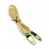 Кабель USB - lightning VDENMENV (DENMEN) D02L Gold оптом