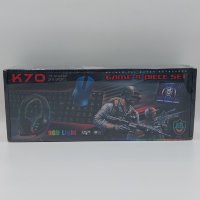 Игровой набор Karler Bass k70 мышь + клавиатура + гарнитура + ковер RGB
