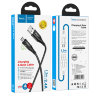 Кабель USB HOCO U93 Shadow, USB - MicroUSB, 2.4А, 1.2 м, черный, с индикатором 6931474732156 (МСК) оптом