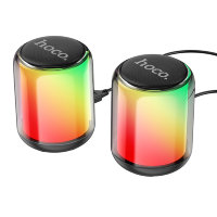 Беспроводная колонка HOCO BS56 Colorful BT wired 2-in-1, Bluetooth, 5Вт*2, черный 6931474780805 (МСК)